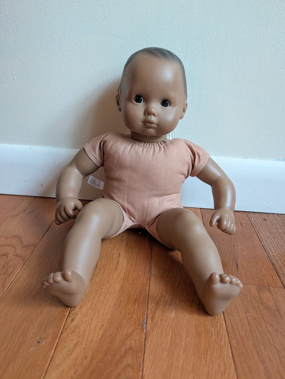 American Girl Bitty Baby Doll Med Dark Skin Pleasant Company Good Condition AM